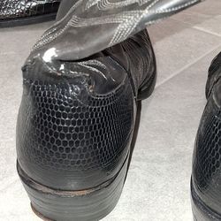 Snake Skin  Boots ,Eel Skin Boots  Stacy Boots. Size 11men
