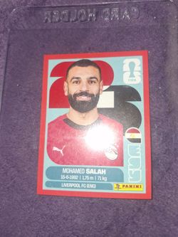 Mohamed Salah red parallel 2026 world cup sticker