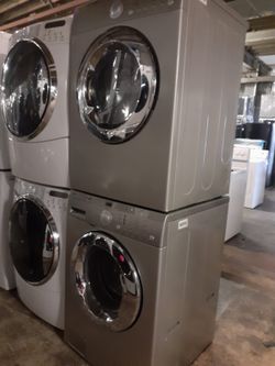 LG front loading washer and electric dryer in excellent conditions
