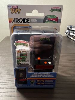 BITTY TMNT ARCADE with 1-Inch Michelangelo Funko Pop Vinyl Teenage Mutant Ninja Turtles Video Games