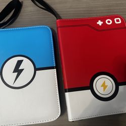 Pokémon Trading Card Binders New With Clear Inserts 