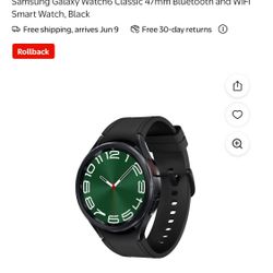 Samsung Watch Black 47mm