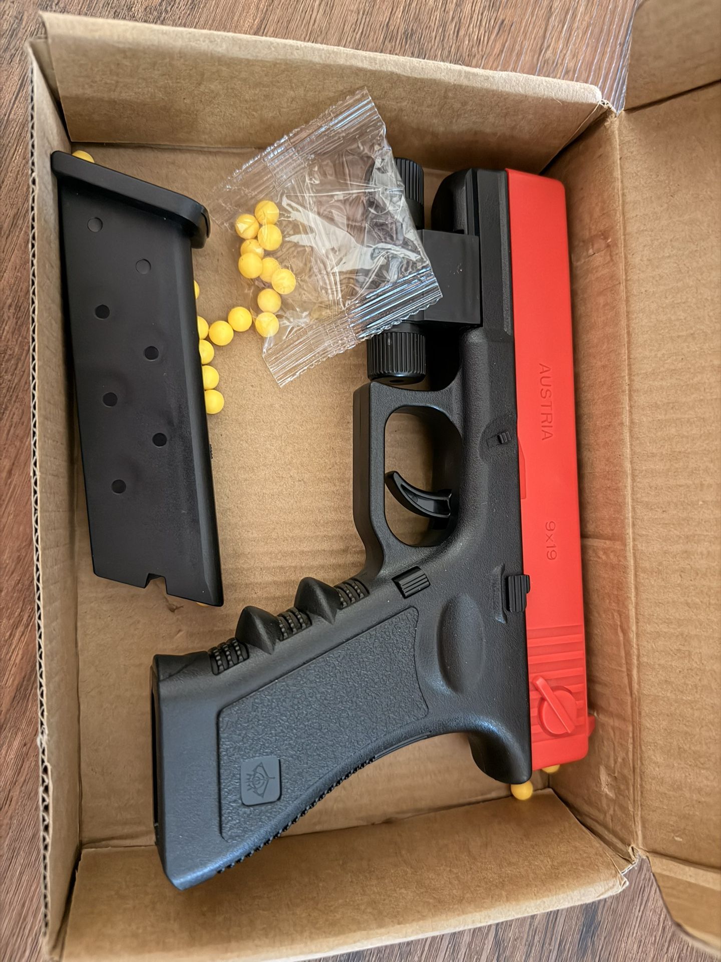 two toy gun. one shell eject and one with just soft bullet