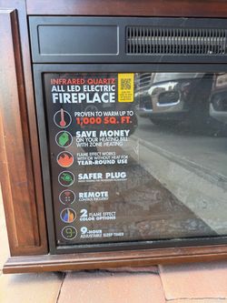 Infrared Quartz fireplace