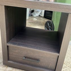 Better Homes & Gardens Steele End Table With Drawer, Espresso Finish