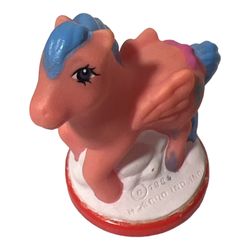 My Little Pony Rubber Stamp FIREFLY 1984 Hasbro Pink Wings Bolts Vintage
