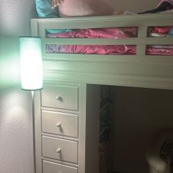 Twin Loft Bed With Desk And Storage 