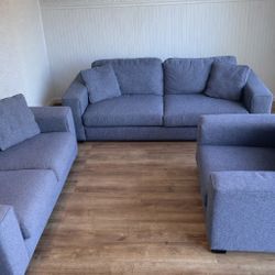 Abbyson Couch, Loveseat And Chair
