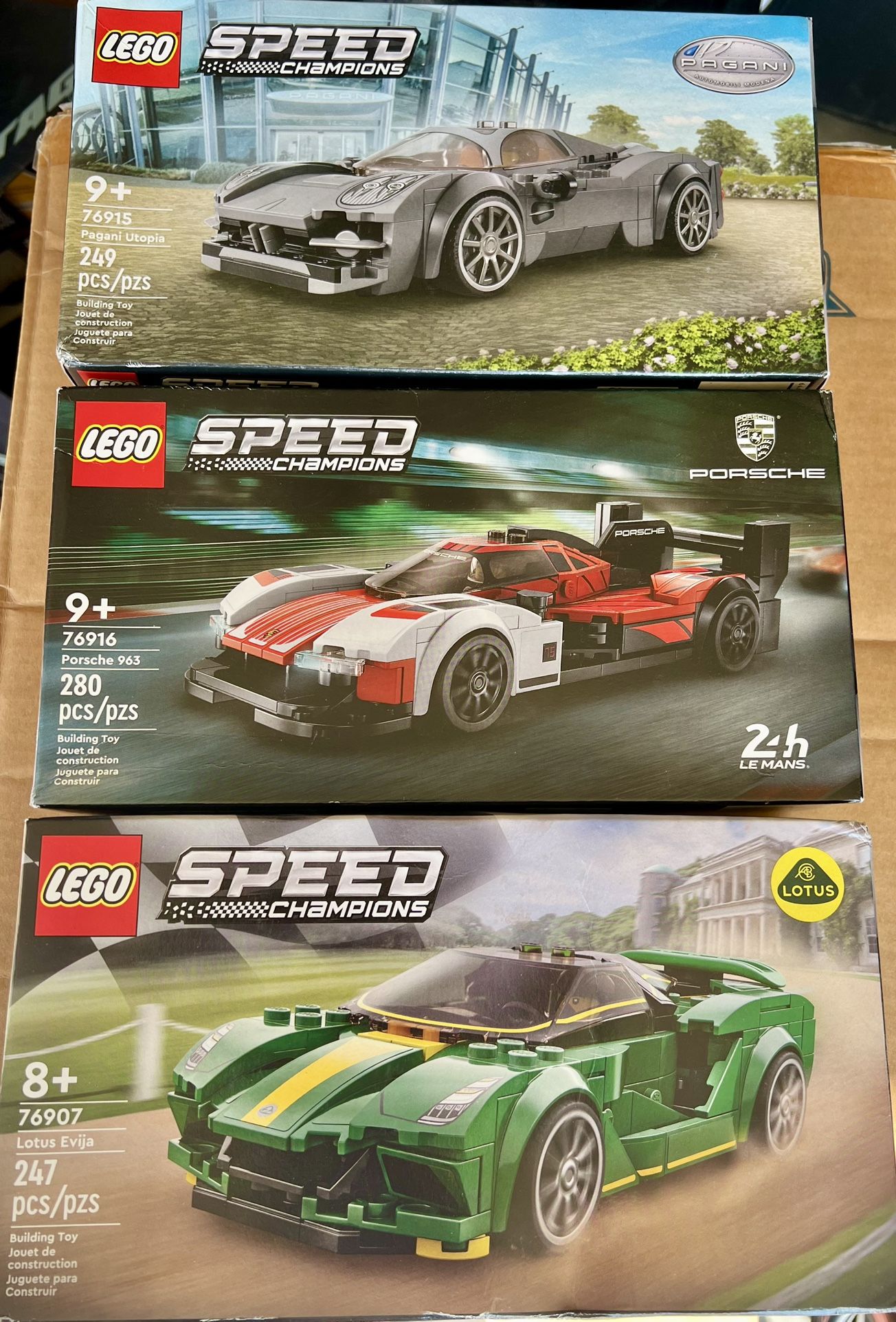 Lego Speed Champions, 76916, 76915,76907