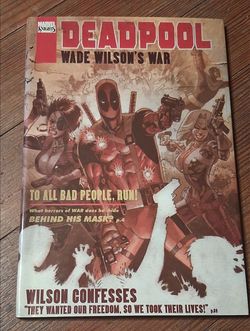 Deadpool Hardcover comic Book Wade Wilson's War Bad People  Marvel Hero