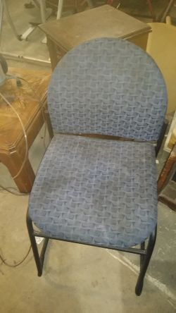 Blue office chair