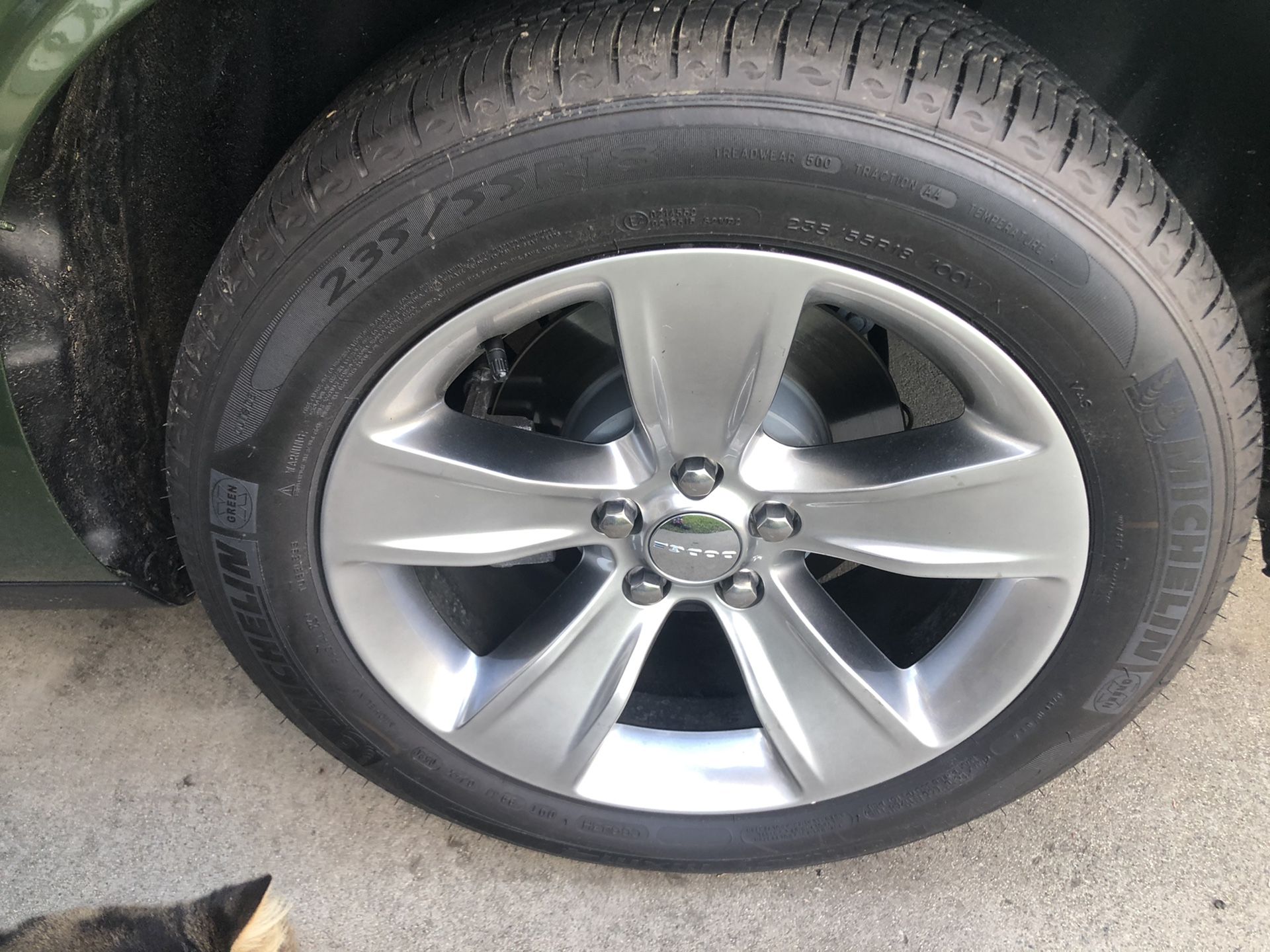 Brand new Dodge Challenger 18 inch rims and tires
