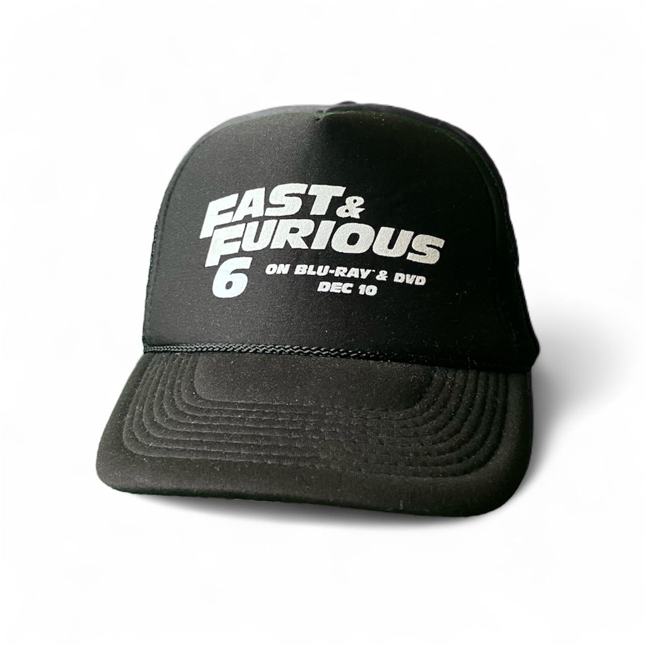 2013 Fast & Furious 6 Movie Promo Trucker Cap Black snapback hat rare film