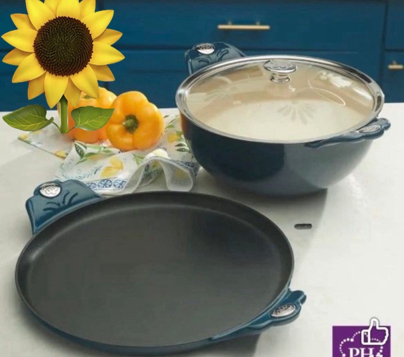 Princess House 5 Qt Cacerola Y Comal De 13