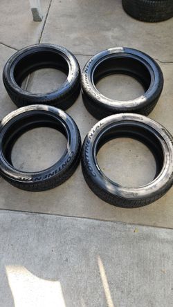 18" staggered continental control contact sport plus tires
