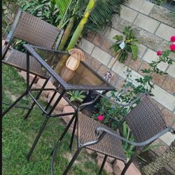 Patio Set 3pc/balcony Set/outdoor Furniture/Cash Only 