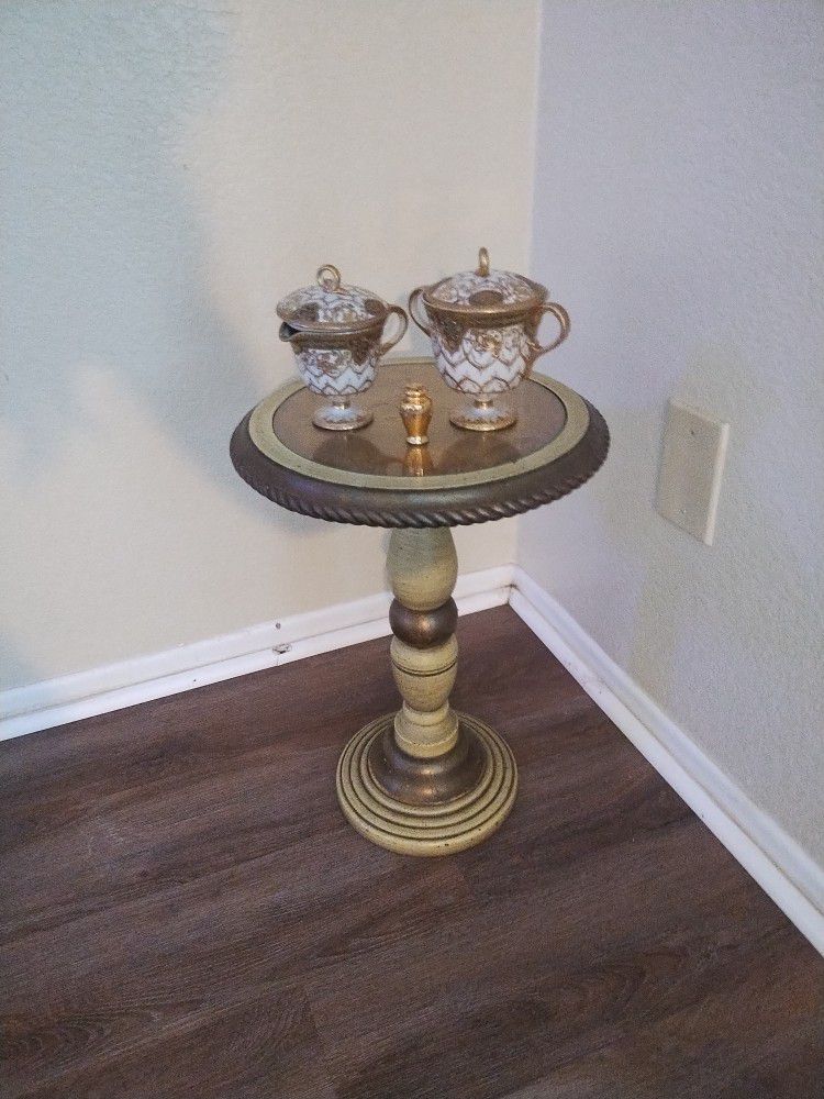China Set With Matching Side Table