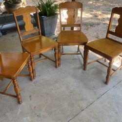 Dining chairs, solid wood
