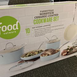 Food Network Farmstead 10-pc. Nonstick Ceramic Cookware Set