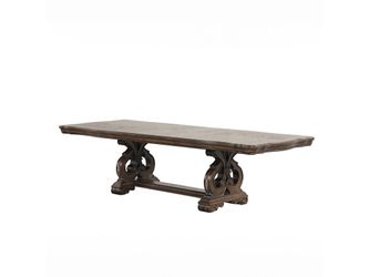 Leovanni Dark Brown Dining Table
