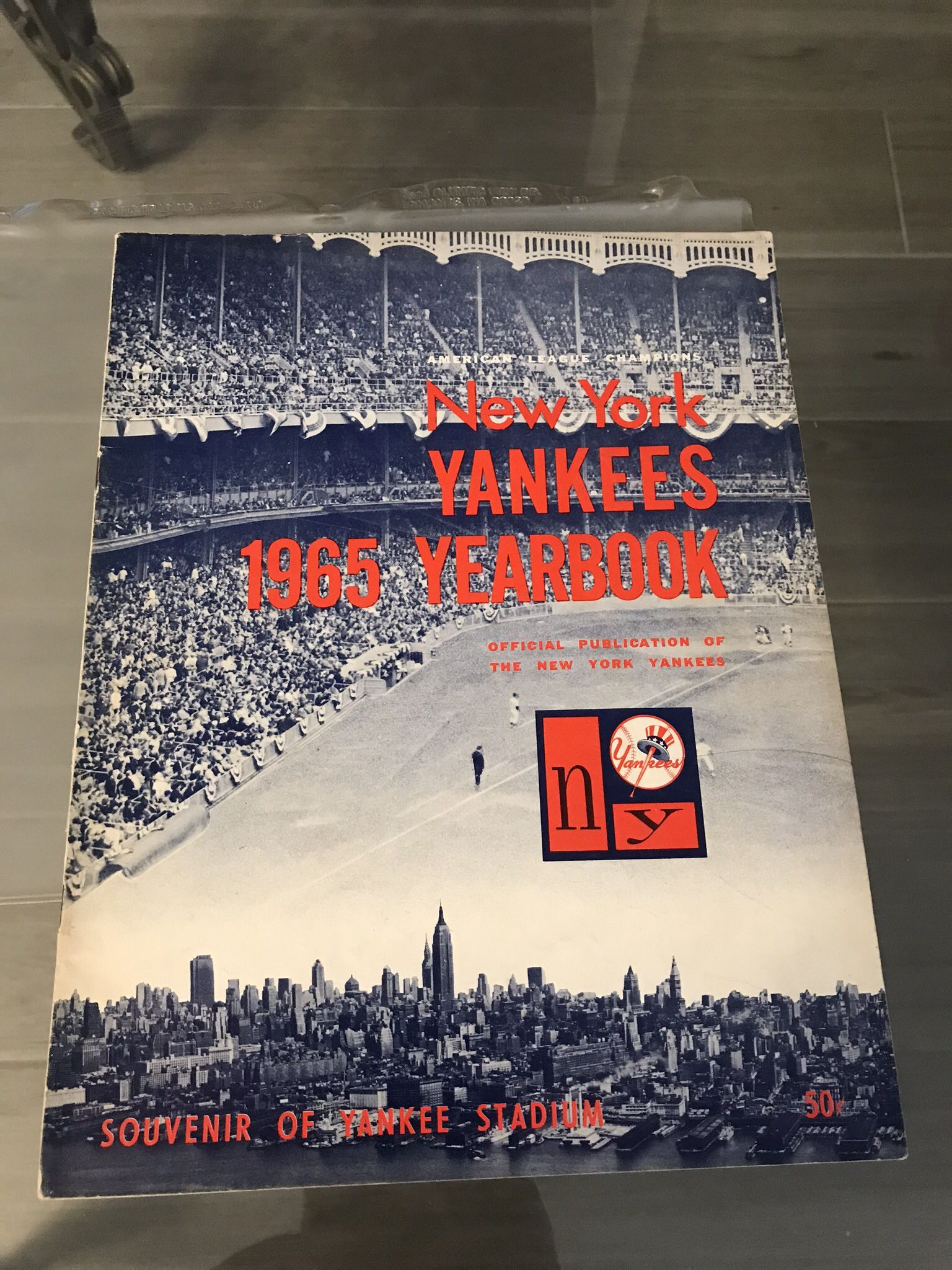 1965 New York Yankees Yearbook Official