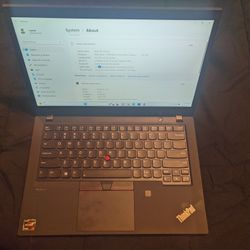 Lenovo Thinkpad T14 Gen 2 laptop with ryzen 7, 16gb ram and 256gb ssd