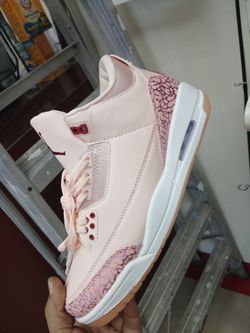 Air Jordan 3 Pink Elephant Print Sneaker Size 10