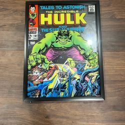Hulk Comic Cover Canvas