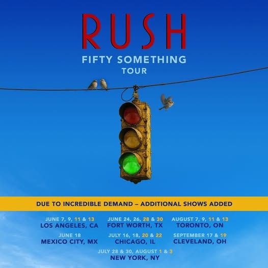 Rush Concert Tickets United Center July 16 And 18