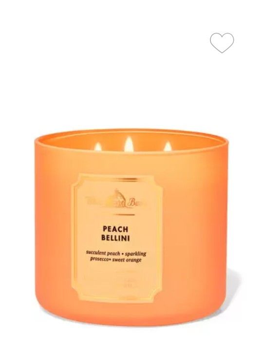 🍑 PEACH BELLINI 3-WICK CANDLE 
