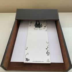 ππππLeather Desk Organizer, Letter Tray Holder