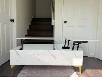 Lift Top Extendable Coffee Table with Storage
