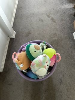 Bin of Squishmallows