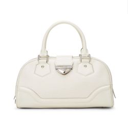 Louis Vuitton White Epi Bowling Montaigne GM