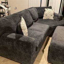 Sectional Charcoal Gray
