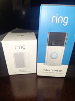 Ring doorbell camera & chime