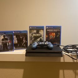 Ps4 With Games, Cables, Controller 