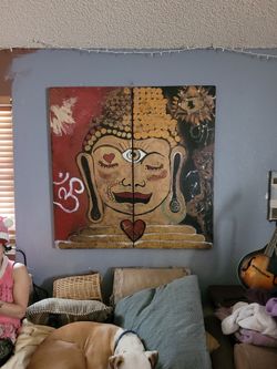 Eye Ohm Buddha Painting -RiyauRush Original