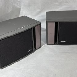 Pair 2x BOSE bookshelf speakers MODEL 141 rap Music bass stereo home Theater Movie Cinema Audio speakers FULL RANGE gray 10-80W 4-8 ohms Left Right Lo