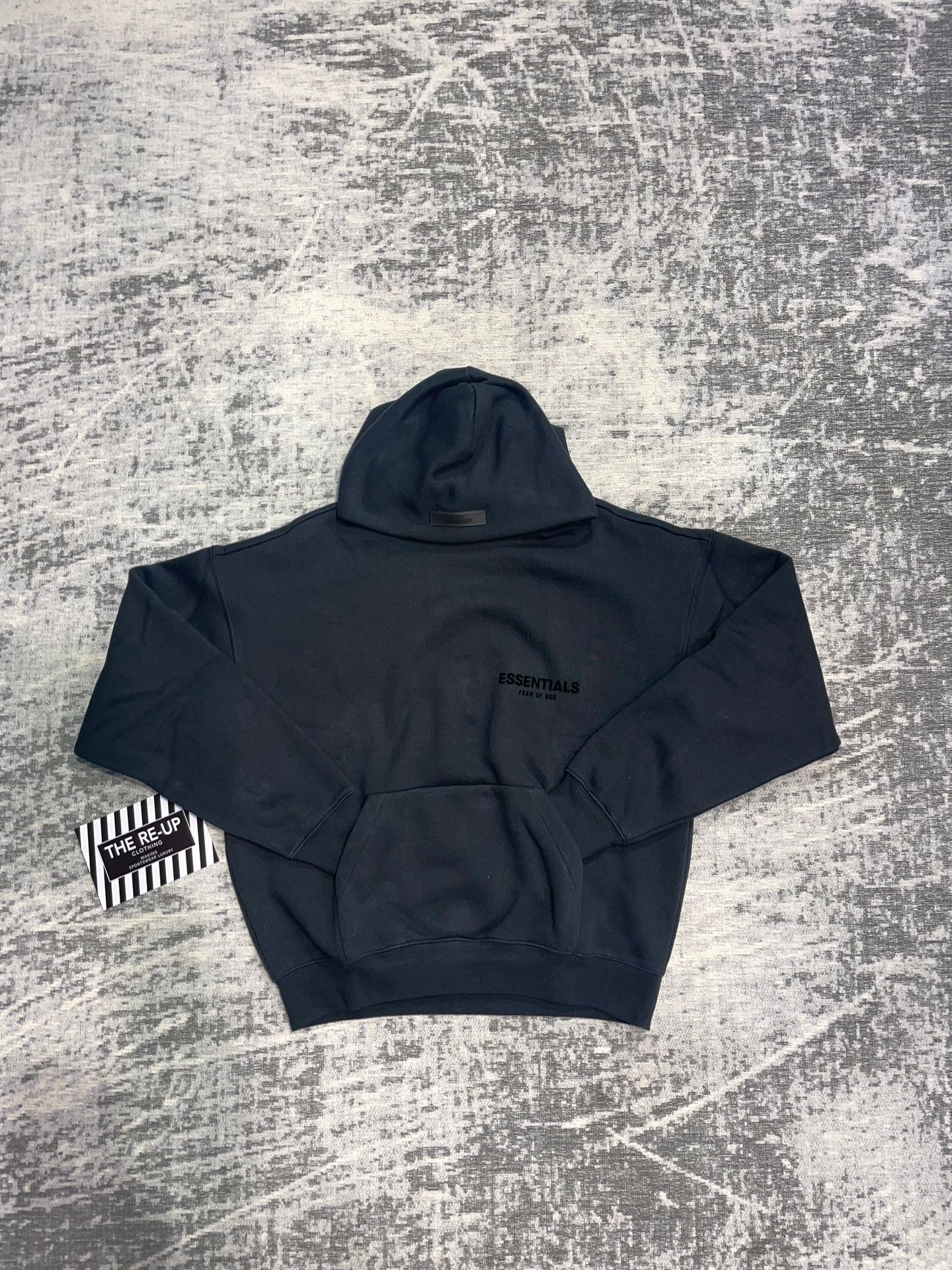 Essential Fear Of God Pull Over Hoodie Black