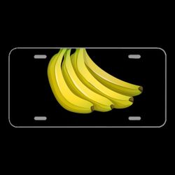 License Plate Novelty Car Front Bananas Fruit Food Yellow Fruit