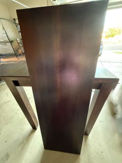Bar Height Dining Table w/ Leaf, 36x54 to 54x54