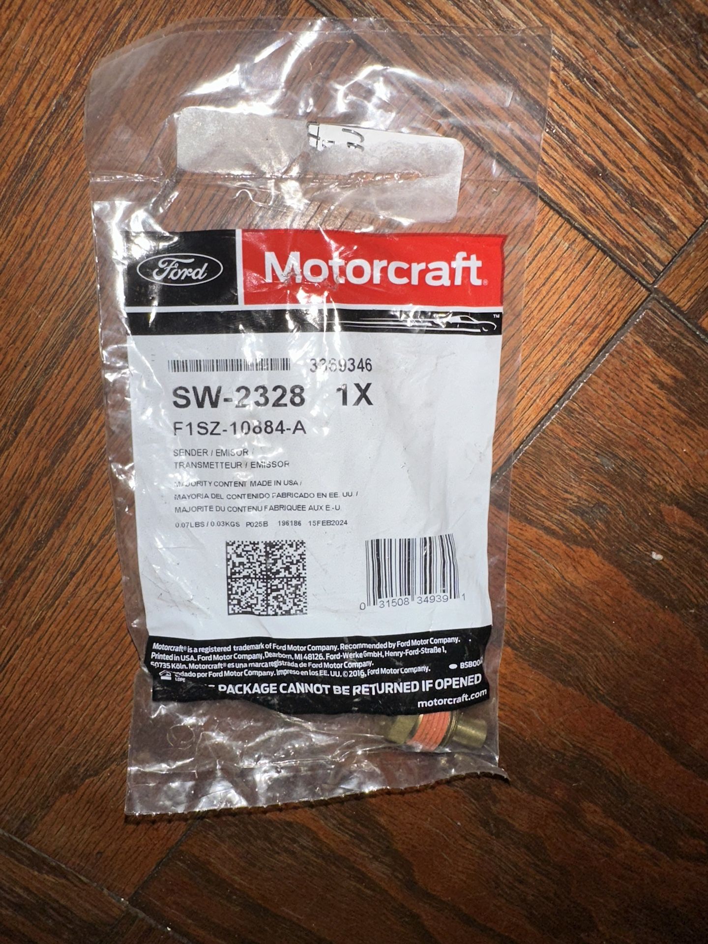 Motorcraft Engine Coolant Temp Sensor