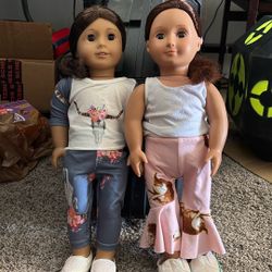 American Girl Doll And OG Doll with a few Iteams