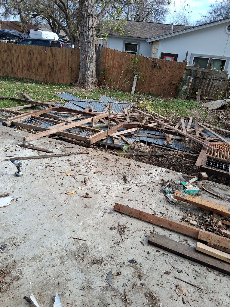 Free Tin Sheets And Wood