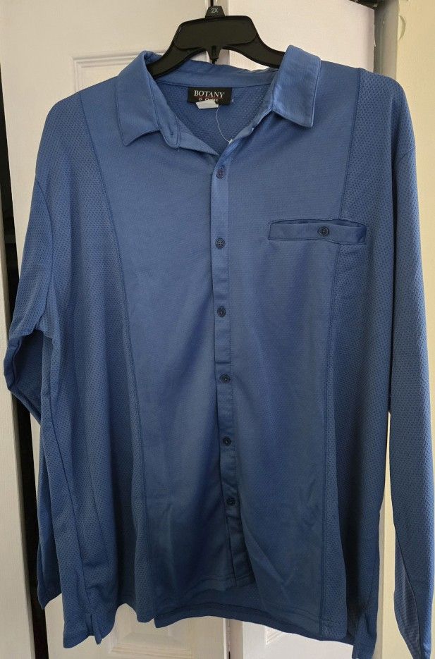 3 Botany 500 Mens Long Sleeve  Shirts Size XL