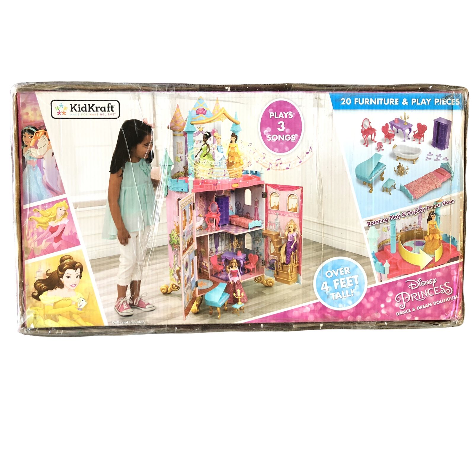 Disney Princess Foot Tall Dollhouse Kidkraft Disney 13 Piece