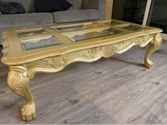 Golden coffee table baroque