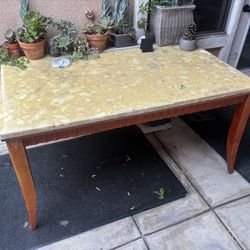 Marble Top Table 30" x 50"
