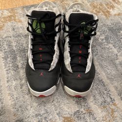 Nike Air Jordan 6 Rings Retro '96 '97 '98 Black Red White Size 6Y